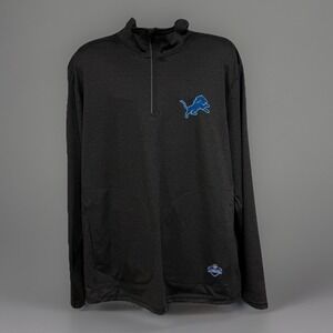 NWT Detroit Lions 1/4 Zip Performance Jacket Men's 3XL Charcoal Gray CSA